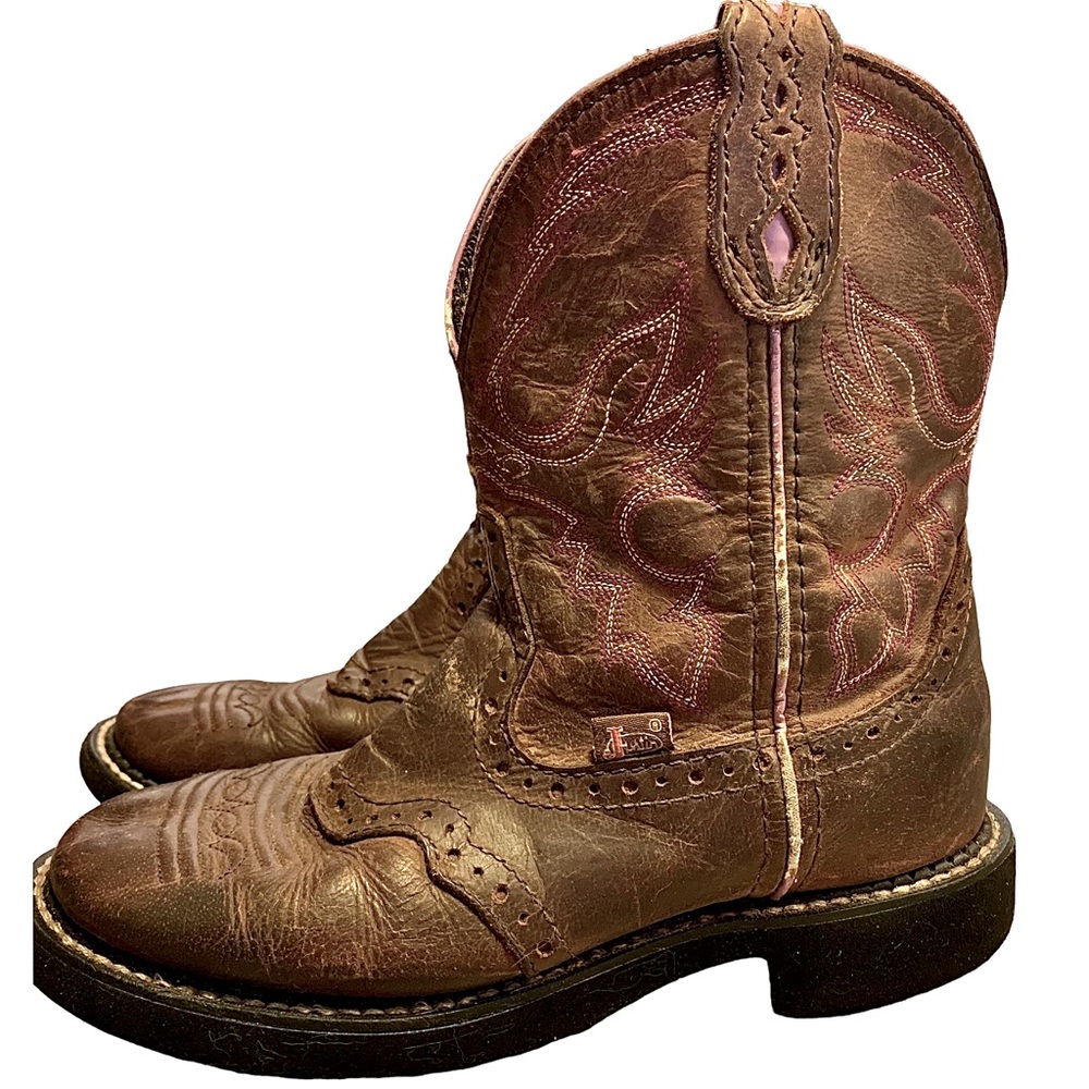 Justin Gypsy Gemma Aged Bark Woman's Size 6B Western Cowgirl Boots L9903